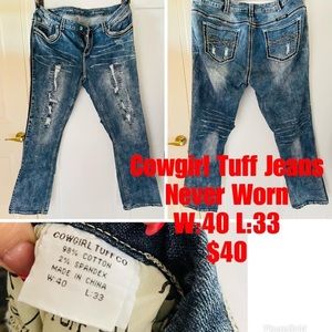 Cowgirl Tuff jeans 40x33